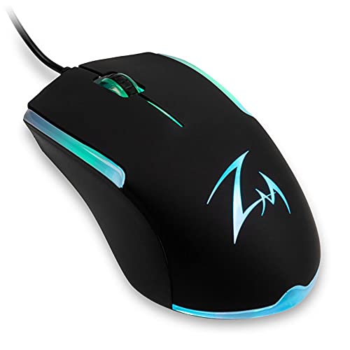 ZALMAN M100R RGB USBゲームマウス 3ボタン付き 1000 DPI 3000 FPS ブラック