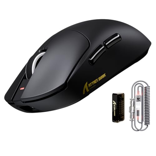 ATTACK SHARK X8ULTRAゲーミングマウス、8000Hzポーリングレート、42000DPI、Nordic 52840チップ、55g軽量