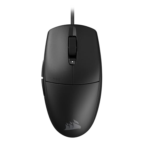 CORSAIR M55 有線軽量FPSゲーミングマウス – 16,000 DPI – プログラム可能なボタン6つ – テクスチャードサイドグリップ – ブラック CH-930F000-WW