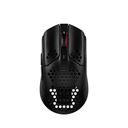 ハイパーエックス (HyperX) HyperX Pulsefire Hasteワイヤレスゲーミングマウス ゲーマー向け 超軽量六角シェルデザイン 61グラム ブラック 2年保証 4P5D7AA