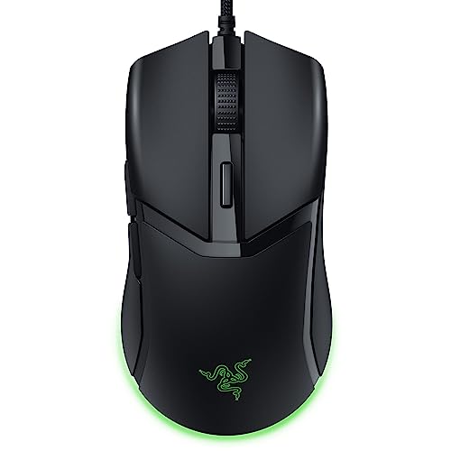 Razer Cobra 軽量有線ゲーミングマウス: 58g 軽量デザイン - 第3世代光学スイッチ - グラデーションアンダーグロー付きChroma RGB照明 - 8500 DPI光学センサー - スピードフレックスケーブル - ブラック RZ01-04650100-R3U1