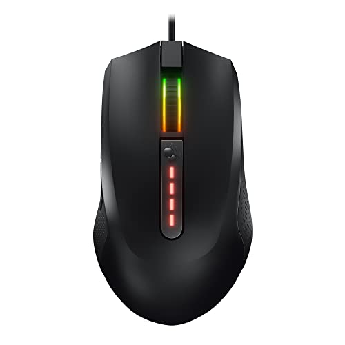 Cherry MC 2.1 有線ゲーミングマウス RGBライティング プログラム可能なボタンとユーザープロファイル付き 手にフィット.右利き.5000 DPI Pixartセンサー.ブラック JM-2200-2