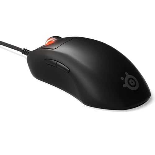 SteelSeries Esports FPS ゲーミングマウス – 超軽量 – プライム+エディション – プログラム可能なボタン5つ – 18K CPI TrueMove Proセンサー – 磁気光学スイッチ – カスタマイズ – RGB照明 – PC/Mac
