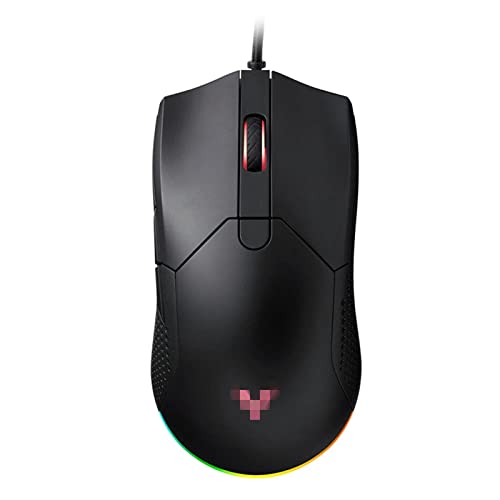 ZhaoGangLi ゲーミングマウス 有線ゲーミングマウス5000dpi呼吸バックライト USB有線ゲーマーマウス 大きなインターネットカフェ キャンパスの寮などに適 (色 : Black, Size : One size)