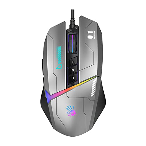 Bloody 【並行輸入品】 Bloody W60Max 有線RGB FPSゲーミングマウス 10000 CPI全ボタンプログラム可能 レポートレート2000Hz、250IPS、4Mオンボードメモリ