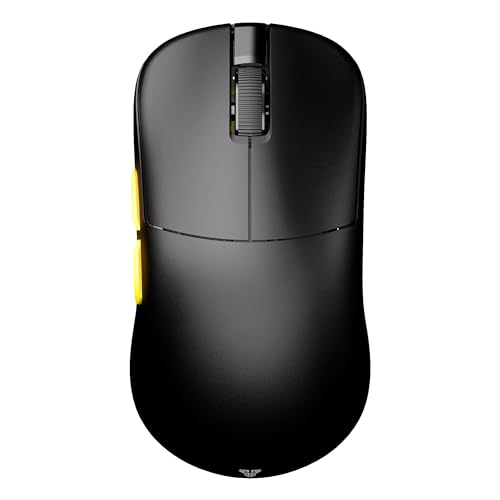 Fantech 【国内正規品】Fantech(ファンテック) HELIOS Ⅱ PRO 4K 有線 / 2.4GHz ワイヤレス 両対応 ゲーミングマウス 55g 軽量 PixArt 3395センサー 6ボタン TTCゴールドオプティカルスイッチ 4000Hz ポーリングレート 4Kドングル付属 ソール付属 グリップテープ付属 ブラック/イエロー