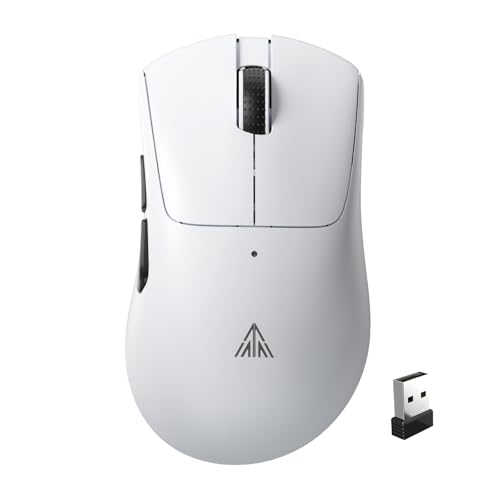 SOLAKAKA SM805 軽量 ワイヤレス ゲーミングマウス 24000 DPI トライモード接続 BT5.0/Type-C 有線/2.4G ワイヤレスマウス ゲーマー用 エンジニアリンググリップ カスタムマウス ホワイト