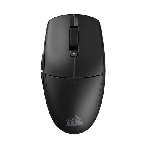 CORSAIR M55 ワイヤレス 軽量 FPS ゲーミングマウス – 2.4GHz & Bluetooth – 24,000 DPI – 長持ちするバッテリー寿命 – プログラム可能な6つのボタン – テクスチャードサイドグリップ – ブラック CH-931F000-WW
