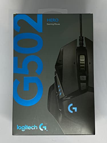 Logitech QGT G502 ヒーロー 有線ゲームマウス 11ボタン付き 長さ: 2.1m