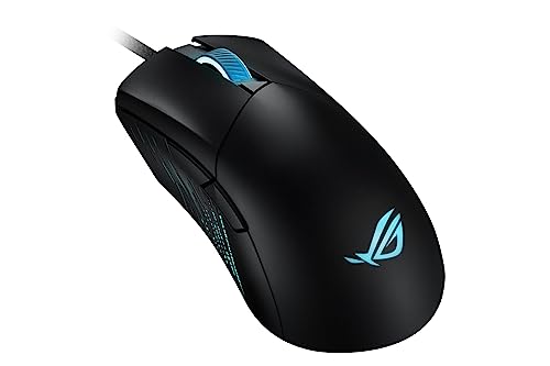 ARTIVITEE ASUS ROG Gladius III 有線ゲーミングマウス 19K光学センサー 19000DPI 6つのプログラム可能なボタン RGB照明 ROGスイッチソケット設計 交換可能なスイッチ 人間工学 ブラック 90MP0270-BMUA00