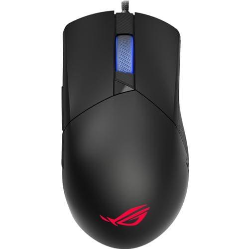 ASUS ROG Gladius III 有線ゲーミングマウス | チューニングされた19,000 DPIセンサー、ホットスワップ可能なプッシュフィットIIスイッチ エルゴシェイプ ROG Omni Mouse Feet、ROG Paracord and Aura Sync RGBライティング。 P514 ROG GLADIUS III