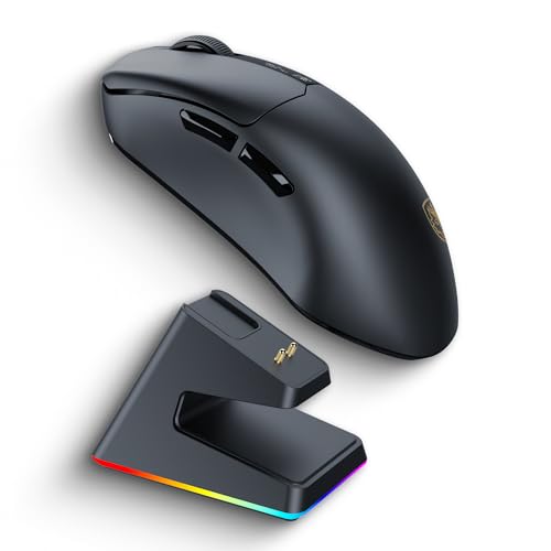 Globalsades Striker S2 ワイヤレスゲーミングマウス OLEDディスプレイ付き 26,000DPI 光学センサー トライモード接続 62時間のバッテリー寿命 右利き用