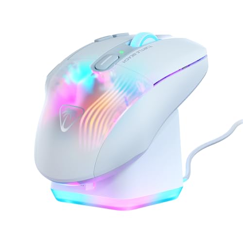 TURTLE BEACH タートルビーチ(Turtle Beach) ゲーミングマウス Kone XP Air ワイヤレス 2.4GHz/Bluetooth ホワイト/白 光学式 19K オプティカル 多ボタン 99g 充電ドック Reflex RGB 国内正規品 TBM-1101-15