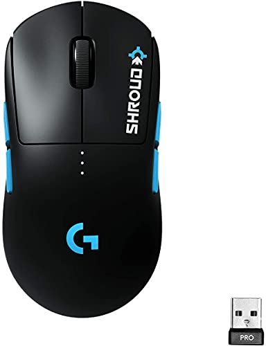 Logitech G ゲーミングマウス GPRO HERO SHROUD(シュラウド) EDITION ワイヤレス FPS向け 80g 軽量 左右対称 HEROセンサー POWERPLAY無線充電対応 LIGHTSYNC RGB
