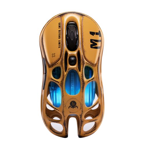 GravaStar 【国内正規品】GravaStar ゲーミング マウス 無線 有線 ワイヤレス 軽量 4Kポーリングレート 26000DPI 低遅延 高感度 2.4G/Bluetooth/USB有線 200時間連続使用 充電式 光るRGB 88g軽量 Mercury M1 Pro gaming mouseマグネシウム合金 プロゲーマー用マウス ウェザリングイエロー【Red Dot デザイン賞の受賞モデル】