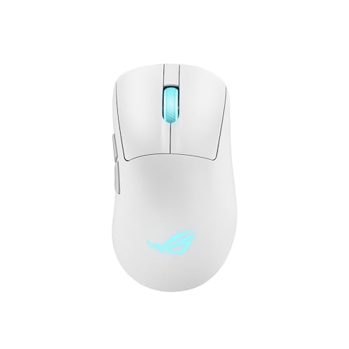 ASUS ゲーミングマウス/ROG Keris II Origin/プロのFPSプレイヤーが検証 / 65g / エルゴノミクス設計/RGBライティング /42,000dpi ROG AimPoint Pro光学センサー/ROG光学マイクロスイッチII / 2.4GHzワイヤレスRF / Bluetooth/有線USB/オンボードコントロール/ホワイト/国内正規品