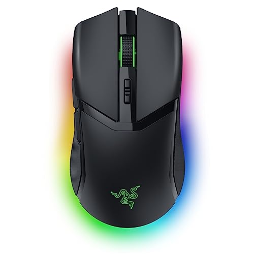 Razer レイザー Cobra Pro 没入感を高めるアンダーグローライティング搭載＆つかみ持ち/つまみ持ち時にフィットするコンパクトなワイヤレスゲーミングマウス 高速無線 Bluetooth 8ボタン Chroma RGB 耐久性に 第3世代 Razer オプティカルマウススイッチ Focus Pro 30K オプティカルセンサー コブラ プロ [並行輸入品] RZ01-04660100-R3A1