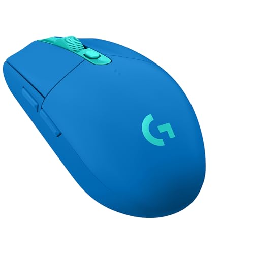 Logitech G G305 LIGHTSPEED Wireless Gaming Mouse, HERO 12K Sensor, 12,000 DPI, Lightweight, 6 Programmable Buttons, 250h Battery Life, On-Board Memory, PC/Mac, Blue…
