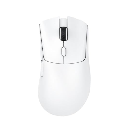 SKorFGX Mouse 18000dpi PAW3311 ワイヤレストライモード接続 マクロゲーミングマウス コンピューター対応(ホワイト)
