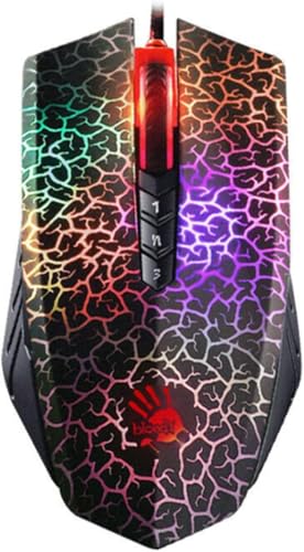 EndyTech Bloody A70/A90ゲーミングマウス用 - 光学有線マウス - カラフルなグレアマウス - 4000DPI - 8つのプログラミングキー (非アクティブバージョン) (A70)