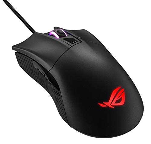 ASUS ROG GLADIUS II CORE 1 xホイールUSB有線光学式6200 dpiゲーミングマウスブラックモデル90MP01D0-B0UA00 P507 ROG GLADIUS II CORE