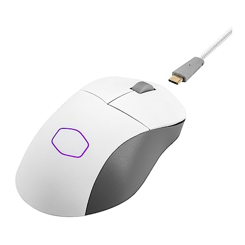 Cooler Master MM731 ワイヤレス ゲーミングマウス ホワイト 調節可能 19,000 DPI 手のひら|爪グリップ 2.4GHz | Bluetooth PixArt 光学センサー ウルトラウィーブケーブル PTFE フィート RGBライティング (MM-731-WWOH1)