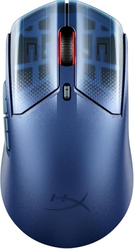 HyperX Haste 2 S ワイヤレス ゲーミングマウス 高耐久マグネシウム合金シェル 軽量 64g 26Kセンサー HyperXガラススケート 左右対称 デュアルワイヤレス (2.4GHz / Bluetooth) PC PS5 Xbox Series X | S ネイビー [並行輸入品] 9B001AA