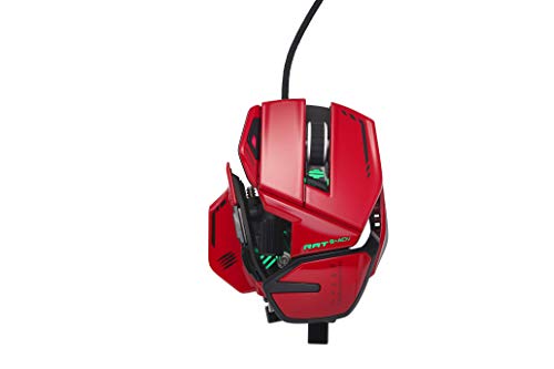 Razer MAD CATZ R.A.T. 8+ ADV ゲーミングマウス (USB/レッド/20000dpi/11ボタン) - MR06DCINRD000-0