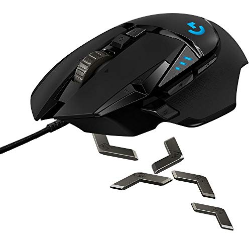 Logitech G 502 Proteus Core Tunable Gaming Mouse with Fully Customizable Surface, Weight and Balance Tuning (910-004074)