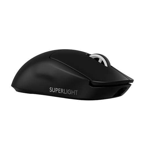 Logitech G PRO X Superlight 2 Lightspeed Wireless Gaming Mouse, Lightweight, LIGHTFORCE Hybrid Switches, Hero 2 Sensor, 32,000 DPI, 5 Programmable Buttons, USB-C Charging, PC & Mac - Black