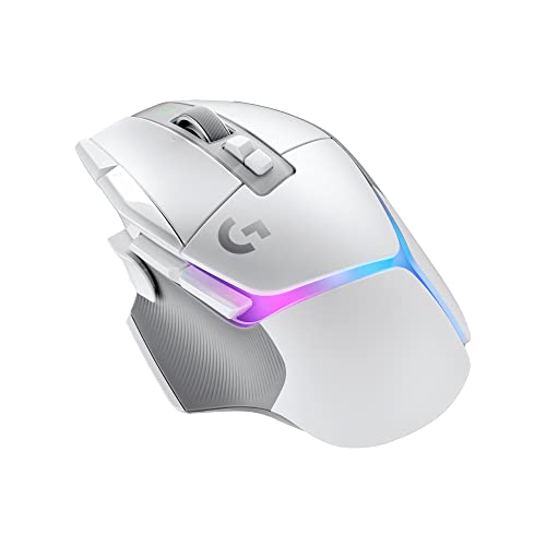 Logitech G 502 X Plus Lightspeed Wireless RGB Gaming Mouse - Optical Mouse with LIGHTFORCE Hybrid switches, LIGHTSYNC RGB, Hero 25K Gaming Sensor, Compatible with PC - macOS/Windows - White