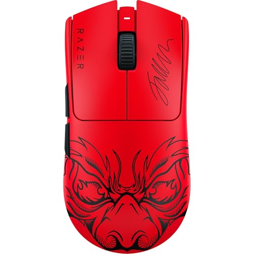 Razer Viper V3 Pro ワイヤレス eスポーツ ゲーミングマウス:対称 - 54g 軽量 - 8Kポーリング - 35K DPI 光学センサー - Gen3 オプティカルスイッチ - 8つのプログラム可能なコントロール - 95時間バッテリー - Faker Edition RZ01-05120500-R3U1