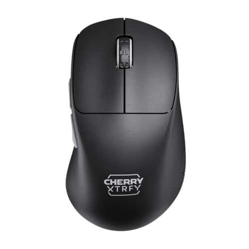 CHERRY XTRFY CHERRY (チェリー) XTRFY M64 ワイヤレス | 超軽量 人間工学 ゲーミングマウス (M64 Pro 8K, ブラック) CX-M64W-PRO-BLACK