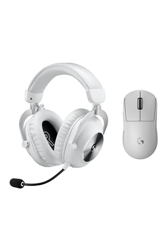 Logicool G ゲーミングマウス ワイヤレス PRO X SUPERLIGHT 2 ホワイト + ゲーミングヘッドセットワイヤレス PRO X 2 LIGHTSPEED ホワイト Bluetooth 7.1ch マイク付き 【 G-PPD-004WL-WH + G-PHS-005WLWH 】LIGHTFORCE ハイブリットスイッチ LIGHTSPEED HERO2センサー 国内正規品