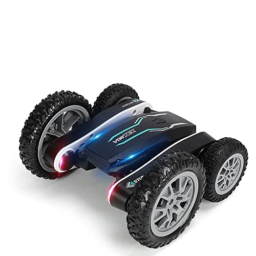 lyjojy 両面ダンプ4WDリモートコントロールカー360°回転スタントオフロードRC車両2.4GワイヤレスビッグフットモンスターRCトラック男の子と女の子のための子供のおもちゃギフト