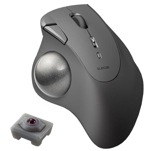 ELECOM エレコム トラックボール マウス Bluetooth 5ボタン 人工ルビーユニット IST ブラック M-IT10BRBK