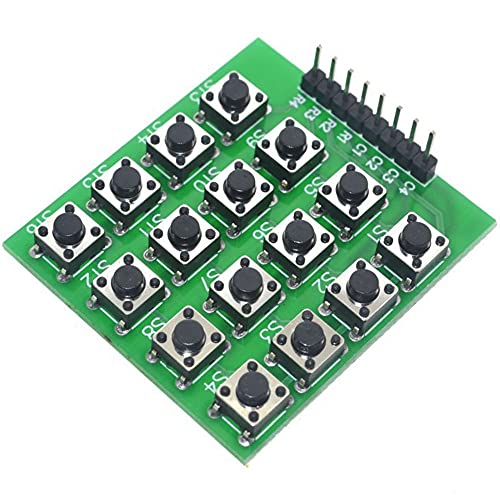 Rasbee 4X4 マトリックス キーボード 4*4 行列キーボード MCU 外付けキーボード 16キーパッド キーボード モジュール 16ボタン キーパッド ボタンボード キーパッドマトリックス 並行輸入品