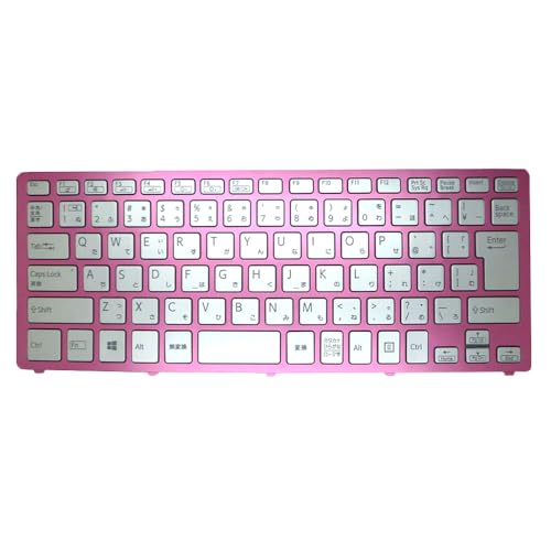 キーボード 日本語 JP JA ノートパソコンキーボード に適合する SONY SVF14N SVF14N19DJP SVF14N29EJP SVF14N1A1J SVF14N2A1J 9Z.NABBQ.A0J 149264571JP AEFI2J000403A シルバー、バックライト付きピンクフレーム 149264571JP キーボード