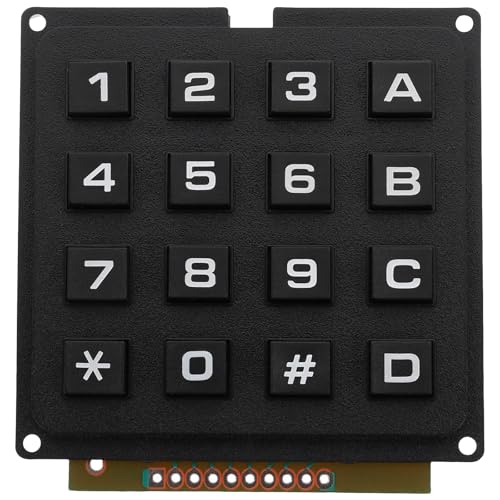 JUMPLAWN 産業用環境対応の高キーパッドモジュール 16キーキーボードスイッチ プラ製 ユーザーフレンドリー設計のマトリックスキーボード S2U58KM38T8180X