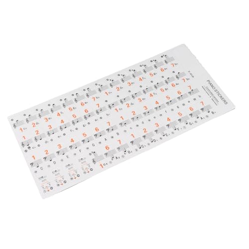 キーボード Generic 透明キーボードステッカー簡単に演奏初心者に最適 37 49 61 88 キーピアノ楽器アクセサリープラスチック Generncr5fkuxze