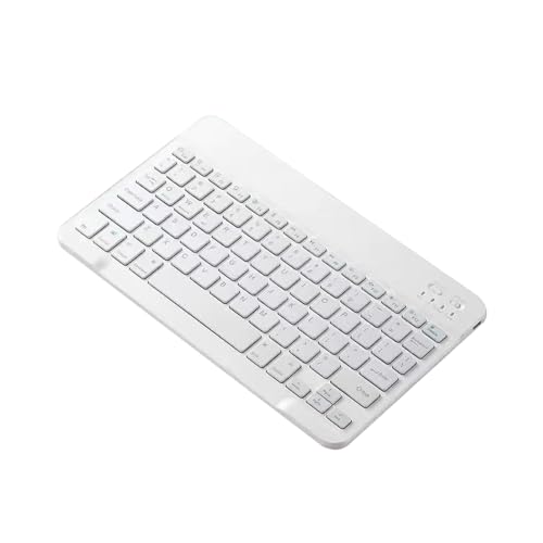 キーボード PC 用ワイヤレス キーボード - ワイヤレス キーボード、人間工学に基づいたコンピューター キーボード、静音 |スマートフォン用充電式フラットコンピュータハンドヘルドキーボード OMS6CGGJ6MXEPIL1