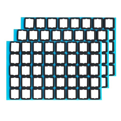 SELECOCO キーボード 静音化 シール PORON フォーム 120個 ピンセット付 【プレート表面用 0.4mm】 メカニカル スイッチパッド 隙間埋め ガタつき防止 振動吸収 カスタム (0.4mm) SELEKEY0021