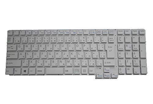 キーボード 日本語 JP JA ノートパソコンのキーボード に適合する Fujitsu LifeBook A556 AH439 AH556 AH557 AH566 AH575 910000372250 白 フレームなし キーボード AH566 JP White