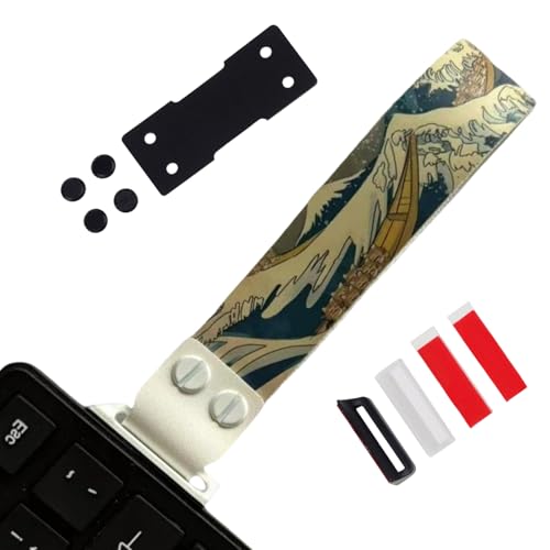 PFCORI キーボードストラップ、ポータブルコンピュータアクセサリー用の人間工学に基づいた織物ストラップ&旅行にやさしい持ち運び用ポータブルリストストラップファッショナブルな織りストラップ