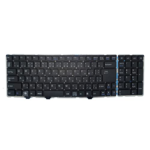 キーボード ノートパソコンキーボード に適合する SONY VGN-AW VGN-AW92JS VGN-AW92YS VGN-AW93FS VGN-AW93GS VGN-AW93HS VGN-AW80NS VGN-AW83FS VGN-AW92DS 日本語 JP JA 黒 フレームなし VGN-AW92JS JP