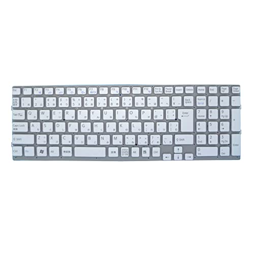 キーボード ノートパソコンキーボード に適合する SONY VPCEB VPC-EB VPCEB2AVJ VPCEB49FJ VPCEB4AFJ VPCEB4AGJ VPCEB4AHJ 日本語 JP ホワイト フレームなし VPCEB2AVJ JP2