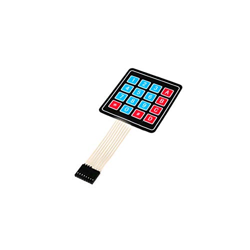 Taidacent メンブレンスイッチ キーパッドボタンモジュール 1/2/3/4ボタン IOTボタン MCU 拡張コントロールキーボード (4x4マトリックスキーボード) 10個