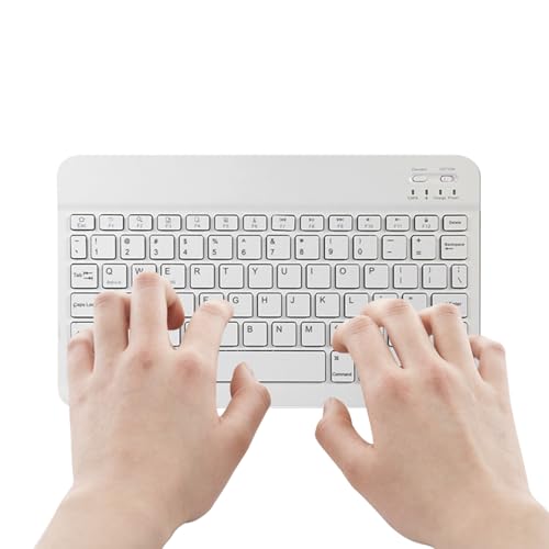 Phewl ワイヤレスPCキーボード - 人間工学に基づいたタイピングキーボード、コンパクトコンピューターキーパッド|スリムな控えめなデザイン、ラップトップデスクトップスマートフォン用ハンドヘルドBluetothタイピングデバイスを備えた充電式サイレントキーボード NL6U02E7G0GVLULGEZ