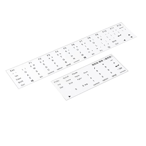 BWOFJGWH OEM高さメカニカルデスクトップコンピュータ用キーボードサイドラベル（取り付けツール付き）, ショートクリアブラック