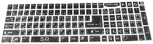 XYZOOM XYWHPGV PCラップトップキーボード英語アラビア語ステッカーデカール装飾ブラックホワイト(5c630 67090 20878 6f004 04f2a 01304